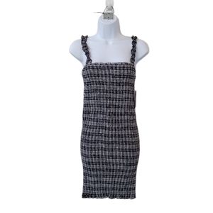 VOLCOM Plaid Seeriously Bodycon Dress Size S